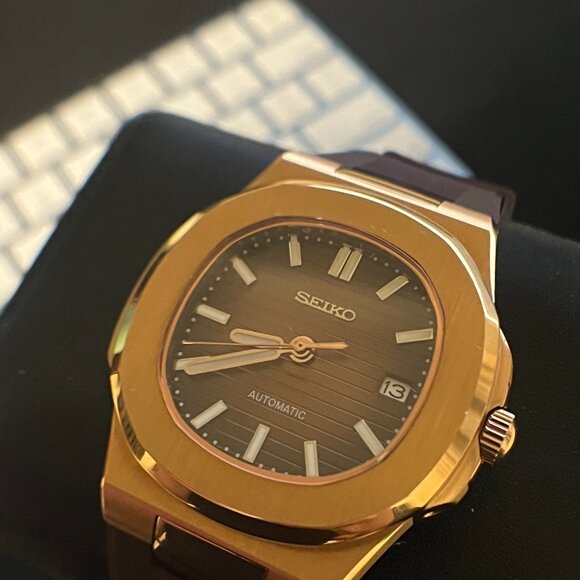 Seiko custom build nautilus mod automatic watch -sapphire crystal/NH35 - Picture 3 of 7